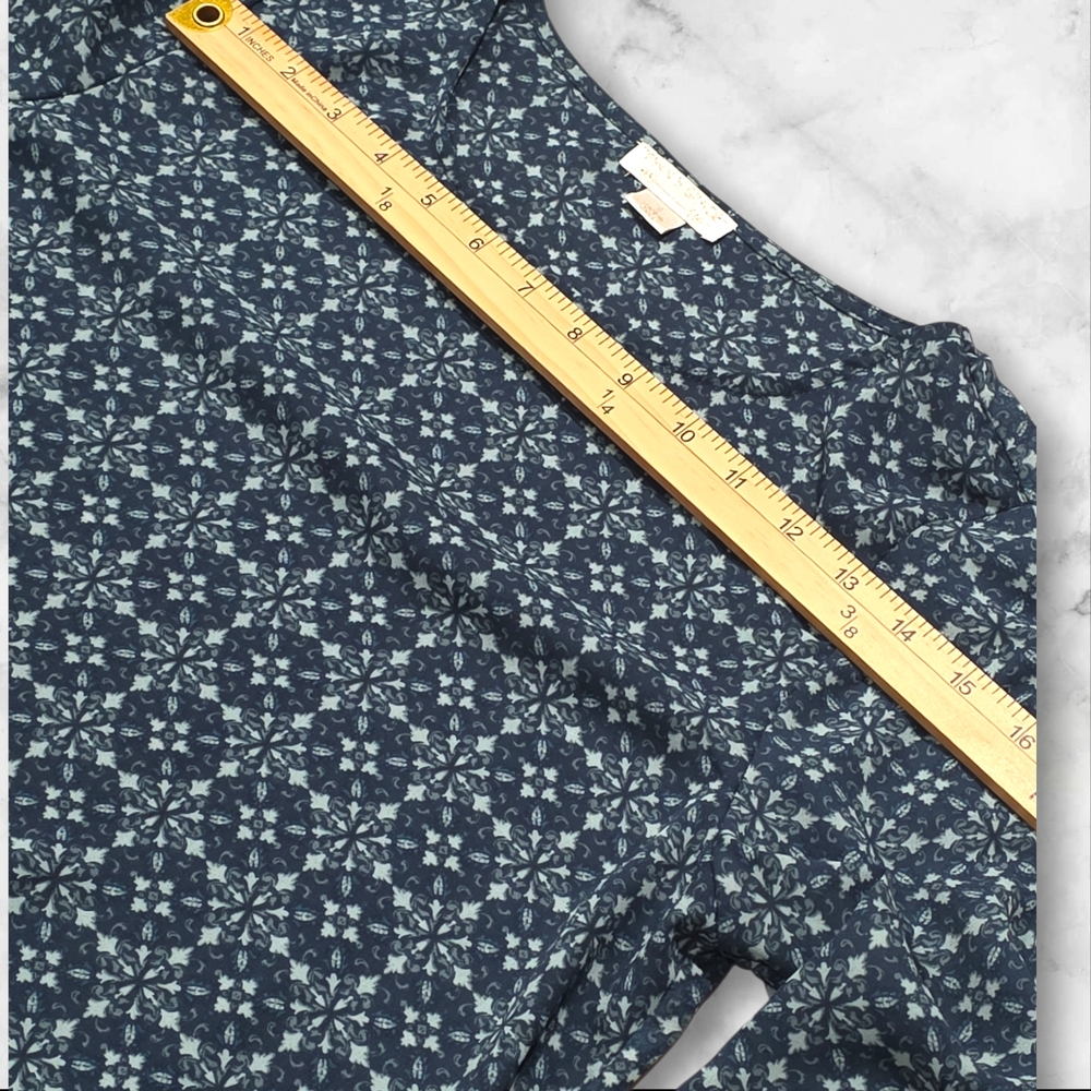 Finn & Grace Open Long Sleeve Patterned Blouse Shirt Top Size Small (S) B89 - Picture 10 of 10